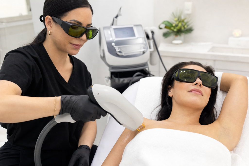 can laser hair removal lighten underarms